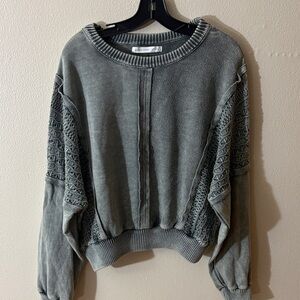 Altar'd State Charcoal Knit Sweater